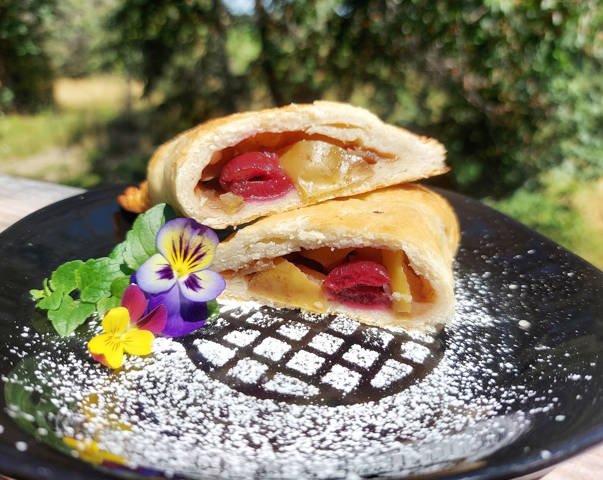 Apple Cherry Strudel